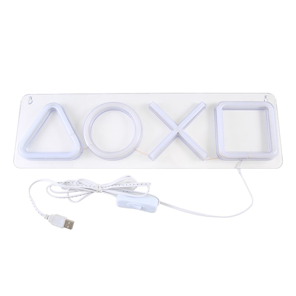 Ny LED neon skylt symbol logotyp akryl bakgrundsplatta modellering ljus spelrum atmosfär dekorativ belysning