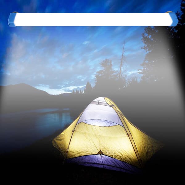 Bærbar multifunktionel USB-genopladelig LED-campingnødlampe