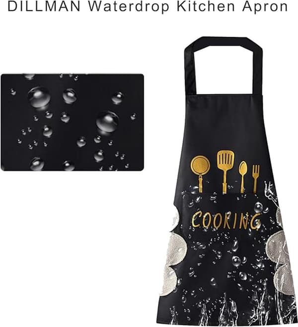 4 köksförkläden - kockförkläde med 2 fickor, för matlagning, grillning, bakning - unisex