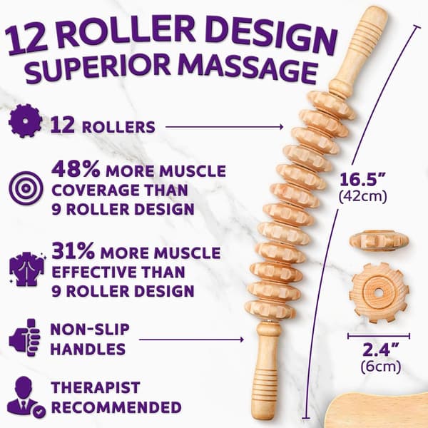 Massagebold - Massage - Massagestick - Massageapparat - Lindrer træthed - Tilbehør - Anti
