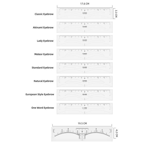 CDQ 50 stk Quick Eyebrow Mall Stickers Guide Makeup Tool N7