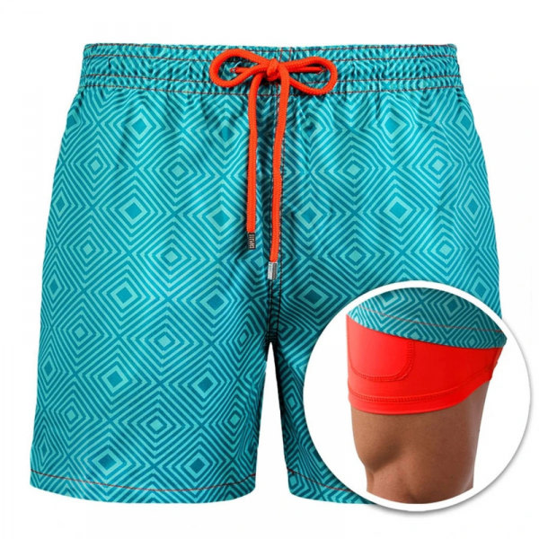 Badebukser for menn Simshorts Board Shorts Quick Dry Beach Shorts-DK6003 zdq