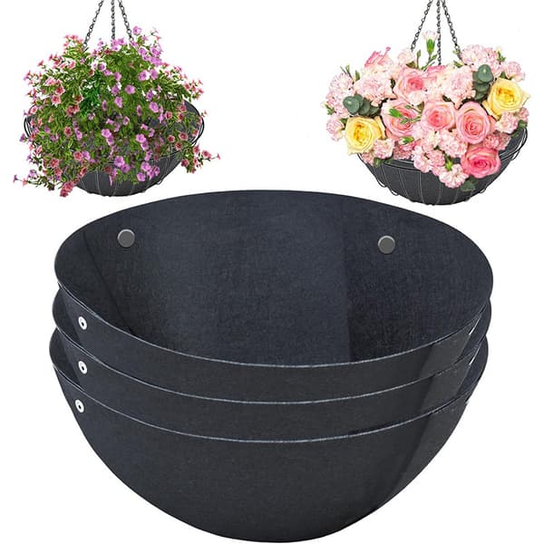 3-pack felt fabric growing bags with liner S S