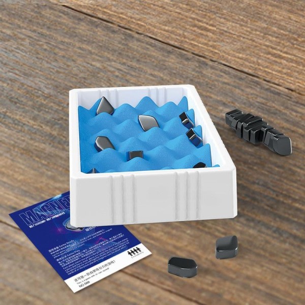 Julegaver magnetiske legetøj puslespil magneter brætspil 1 stk (skumkasse) 1st (skum låda)