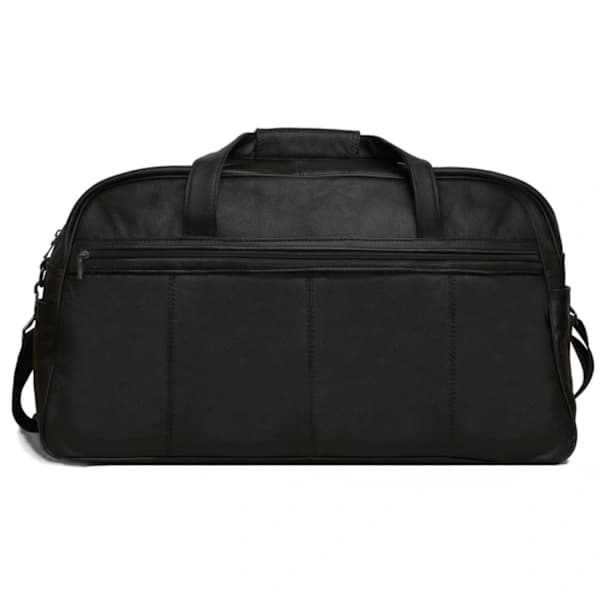 Black weekend bag/sports bag in genuine leather 2000 2000 2000