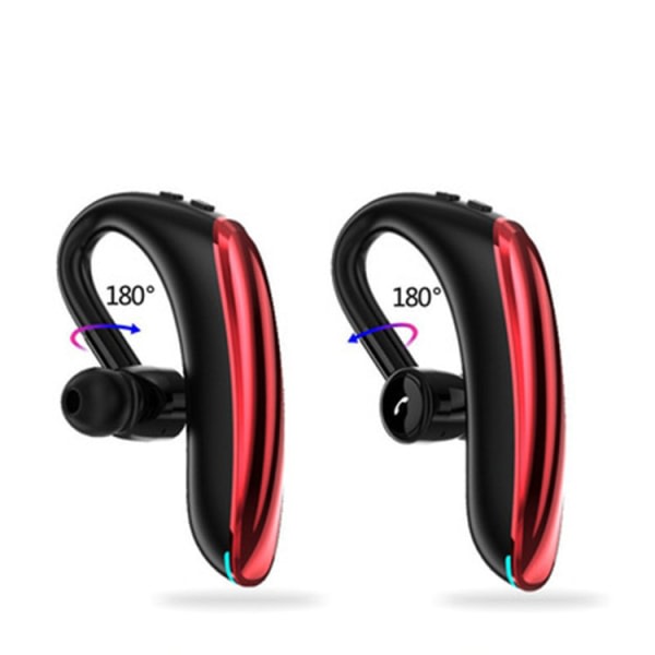 Bluetooth kuulokkeet F900 business single ear krok Röd Röd