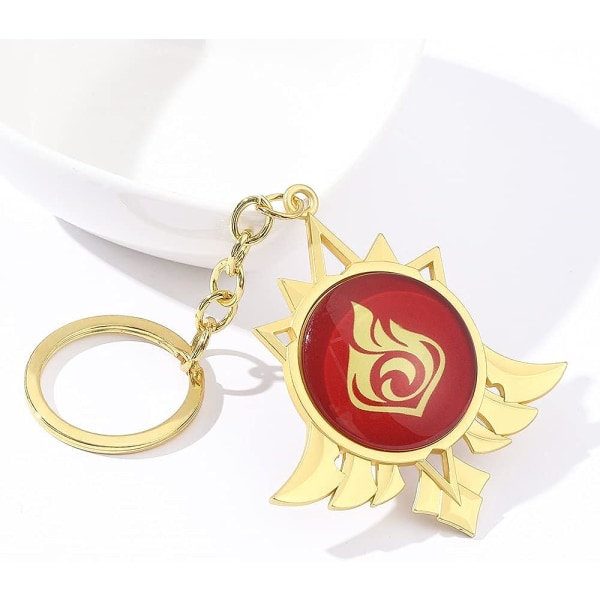 Genshin Impact Vision Luminous Nyckelringar - Hot Game Project Cosplay Pendant Nyckelringstillbehör