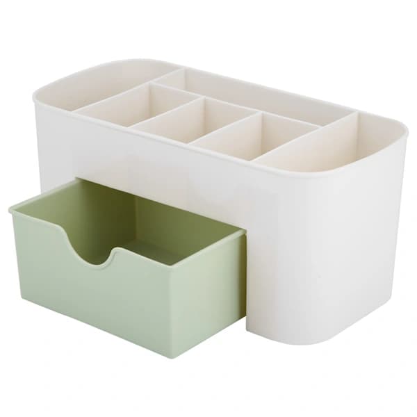 Multifunctional Green Home Office Desk Organizer Storage Box Pen Holder Makeup Storage