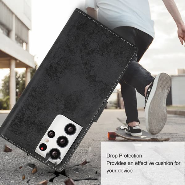 Pung Etui til Galaxy S21 Ultra Sort