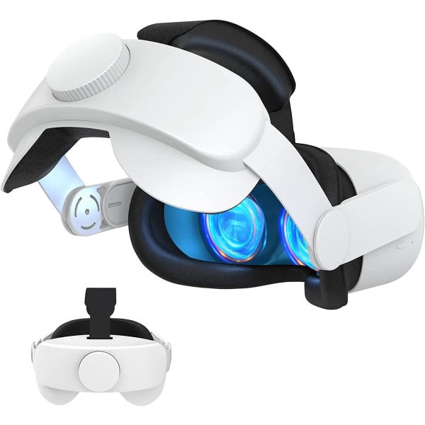 Hovedrem kompatibel med Meta Quest 3, Headstrap kompatibel for Quest 3 tilbehör Justerbar lettvikts VR-headsetrembyte