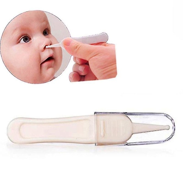 Baby Safety Plast Pincett För Baby Ear Nese Clean Dirty Carewhite, Rosa, Blå, Gul12st