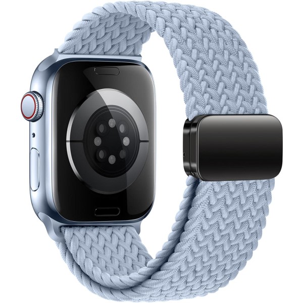 Sport Solo Loop kompatibel med Apple Watch Band 42 mm 44 mm 45 mm 49 mm for kvinner og menn, justerbar magnetisk SE 9 8 7 6 5 4 3 Ultra 2