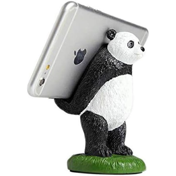 Pandaformat telefonställ för skrivbord, söta djur smartphonefäste
