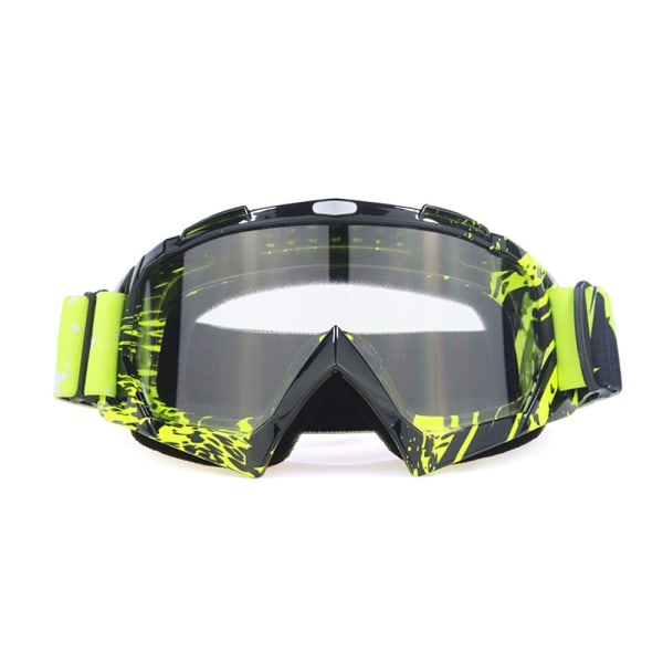 CDQ Sykkel motocross briller bøyelig anti-reflekterende svampete pute serpentine ramme transparent