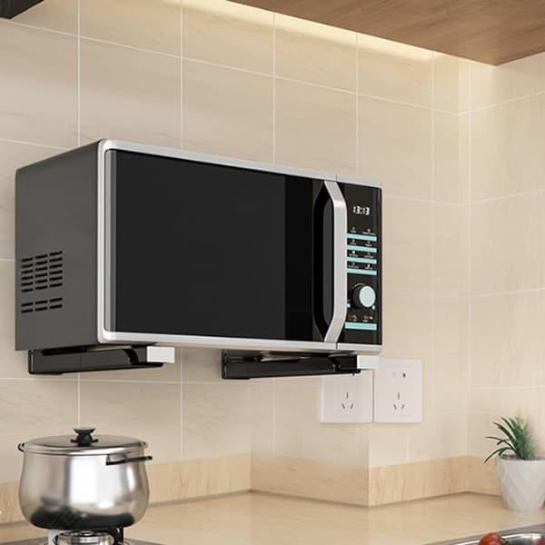st - Microwave Brackets - Stainless - Steel - Adjustable - Wall Mount - Microwave Oven - Microwave Rack - Microwave Mount - Microwave Support