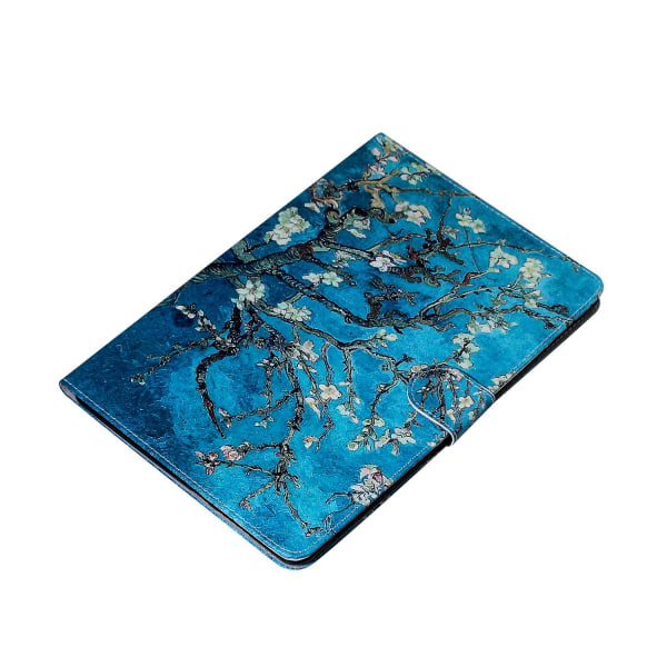 Mönsterutskrift Plånbok Läder Deksel For Samsung Galaxy Tab S7 T870 - Flower Branch Flerfarget ingen