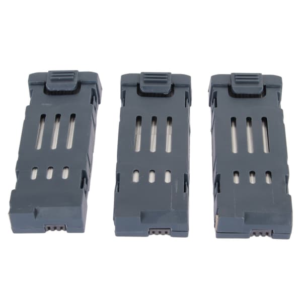 3 stk. 3,7V 600mAh UAV lithiumbatteri høj kapacitet Quadcopter lithiumbatteri med ladekabel til E58 E68 JY109 998PRO