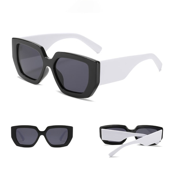 Oregelbundna vintage 90-talsglasögon i överdimensionerade UV-skydd
