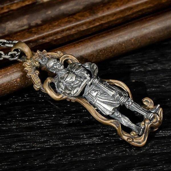 Luova Guardian Vajra Buddha -riipus kaulakoru miehille ja naisille buddhalainen riipus amuletti kaulakoru Rentouttavat asusteet Korut