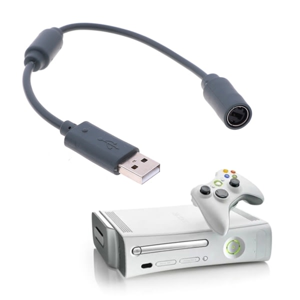 Dongle USB Breakaway-kabeladapterkabelbyte för Xbox 360 Wire Game Controller Extension Adapter Line szq