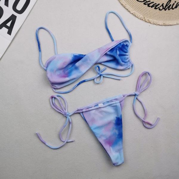 CDQ Push-up bikini for små bryst Bubble blue LCDQ