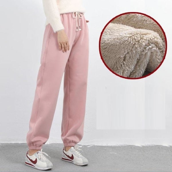 Vuoratut talvileggingsit vuoratut trikoot vuoratut legginsit pinkki 2 S svart 1 S