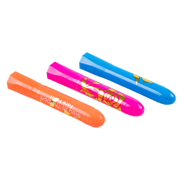 CDQ 6st/ set Glow In Dark Ansiktsfärg Uv Neon Ansiktsfärg Crayon Penna