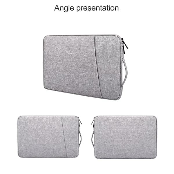 INF Laptop Sleeve 14,1 tommer/15,4 tommer lærred Grå Grå Grå