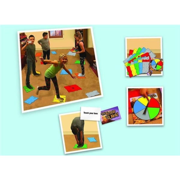 Goliath-spill Gulvet er lava! Lava Jumping Game Fun, Fysikk, Selskapsspill for barn | for 2 til 6 spillere | Fra 5 år