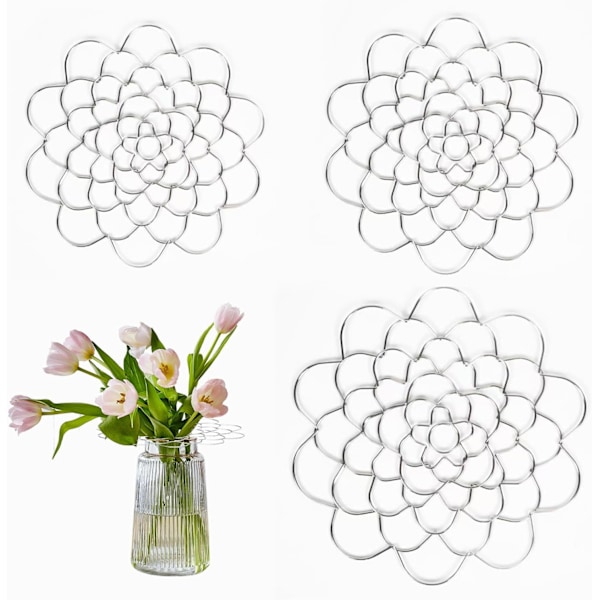 Blomstergitter til Vase DIY Genanvendeligt Blomstergitter Blomsterarrangement Buket Holder, Ikebana Spiral Stilk Holder til Vase, Hjem, Blomsterhandler