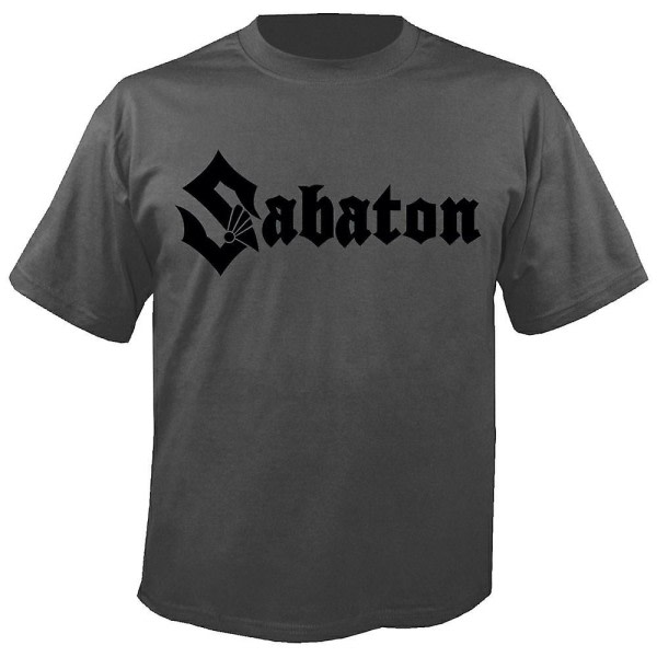 Sabaton Logo Grå T-shirt M zdq