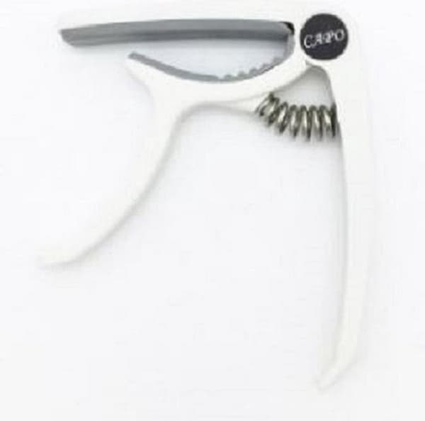 Guitar Capodaster - Capo - Guitar - Elektrisk - Akustisk - Plastik - Hvid