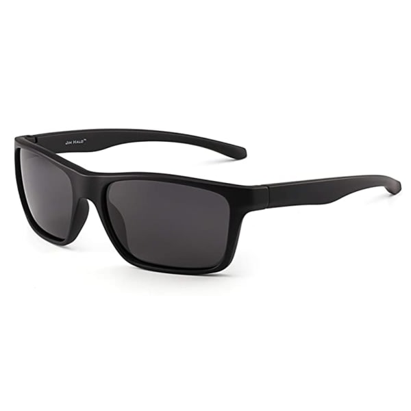 CDQ Premium polariserade solglasögon för män kvinnor Retro fyrkantig ram Grå