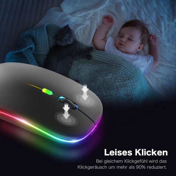 Bluetooth Dual Mode Wireless Mouse Charging Mute