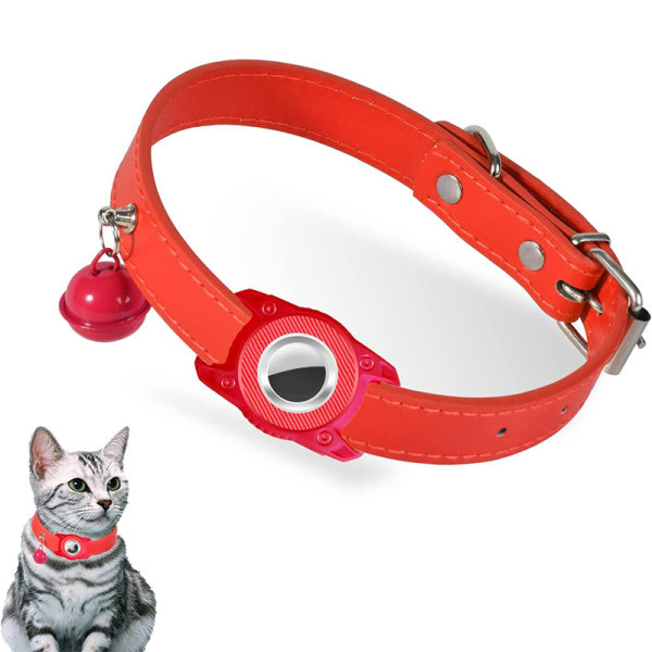 CDQ Pet Smart GPS Tracker-halsband Anti-förlorat hundkattklockhalsband punainen