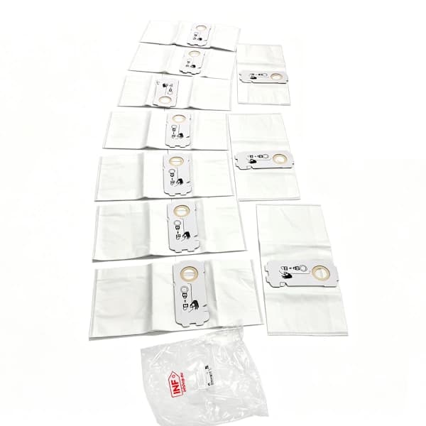 Dammsugarpåsar 10-pack för Festool CT MINI CT MIDI CT 15, Högfiltrerande Non-Woven Damminsamling, Vit