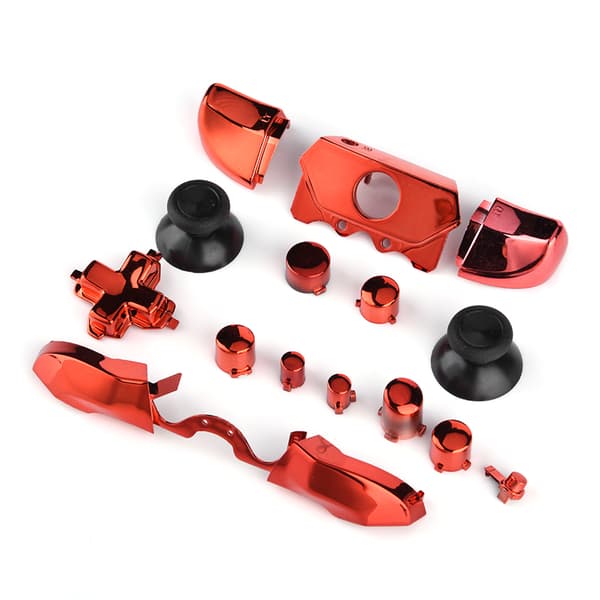 Kompletta Knappset Mod Ersättningsdel för Microsoft Xbox One Controller 3.5mm Jack (Röd)
