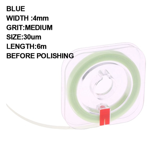 Tandpoleringsremsa Rulle 6m*4mm Hartstandslipning Slipning Medium one size