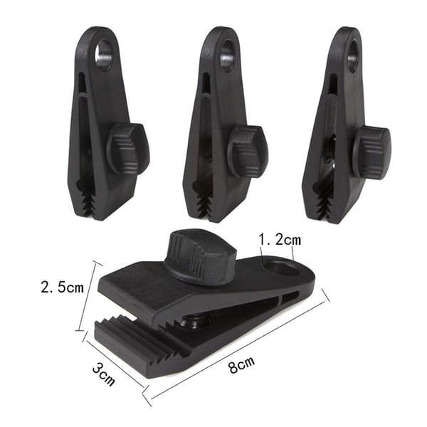 Reusable Gator Clips, Höghållfast Plast för Mångsidiga Utomhuslösningar