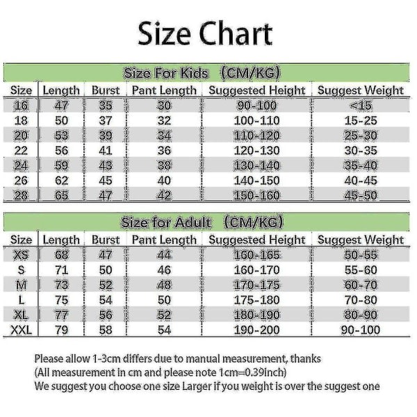 Børnefodboldsæt, Fodboldtrøjer Fodboldtræningstøj Nr. 10 Kis 18（100-110CM） inget nummer Kis 18（100-110CM）