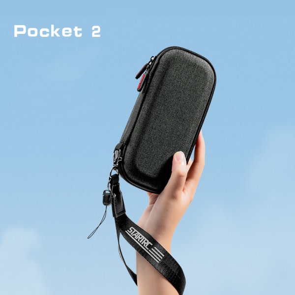CDQ Bärväska för DJI Pocket 2 – Bärbar och stötsäker Svart SvartCDQ