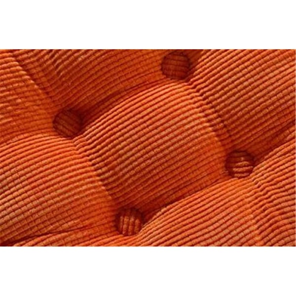 Stolpute lenestol sittepute sofapute for innendørs og utendørs bruk, firkantet, forskjellige farger, tykk polstring, 38 * 38 cm (vibrerende oransje)