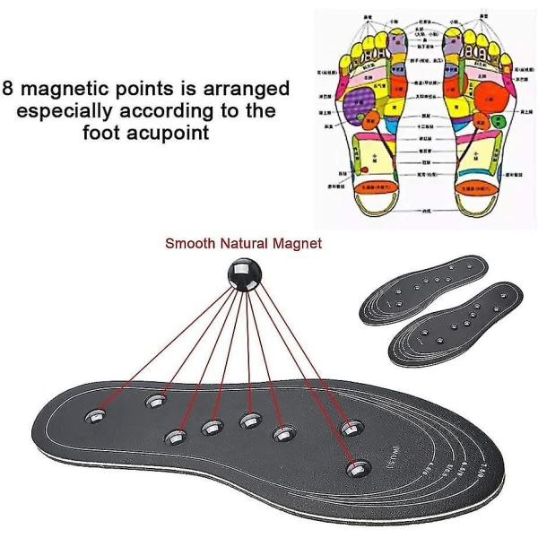 Akupressur-innleggssåler Magnetterapi Massasje Innleggssåler S