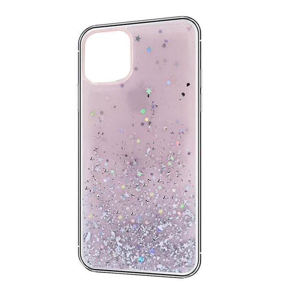 2x Lyx Bling Paljett Stjerne Glitter Deksel For iPhone Rosa iPhoneXR_tfrf