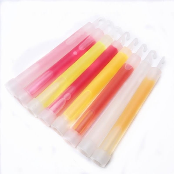 Glow Sticks, Neon UV-tilbehør for flickor, pojkar eller voksne (8st, slumpmässig färg) zdq