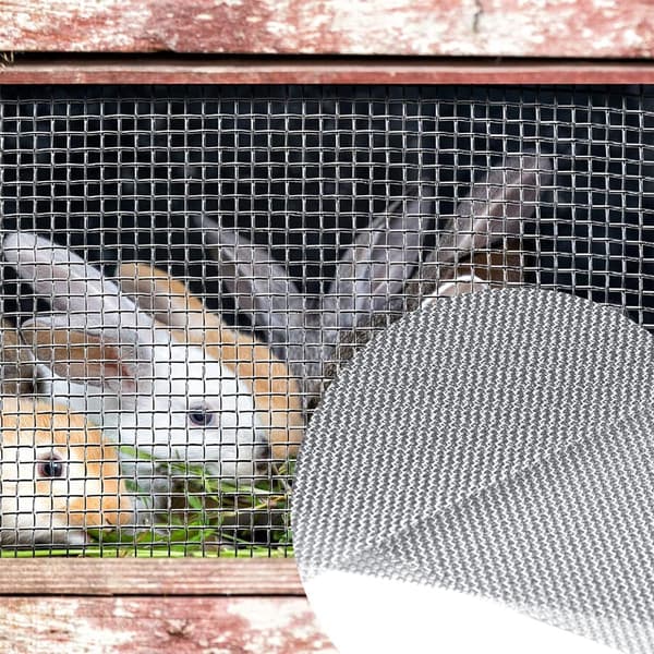 4-pakning rustfritt stål vevd nettingpanel 304 rustfritt gnagersikkert skjerm 21x30cm for ventilasjon dører vinduer avløp