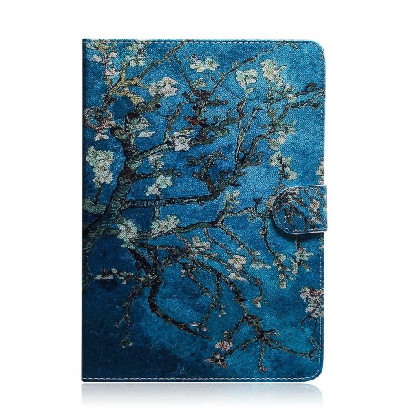 Mönsterutskrift Plånbok Läder Deksel For Samsung Galaxy Tab S7 T870 - Flower Branch Flerfarget ingen