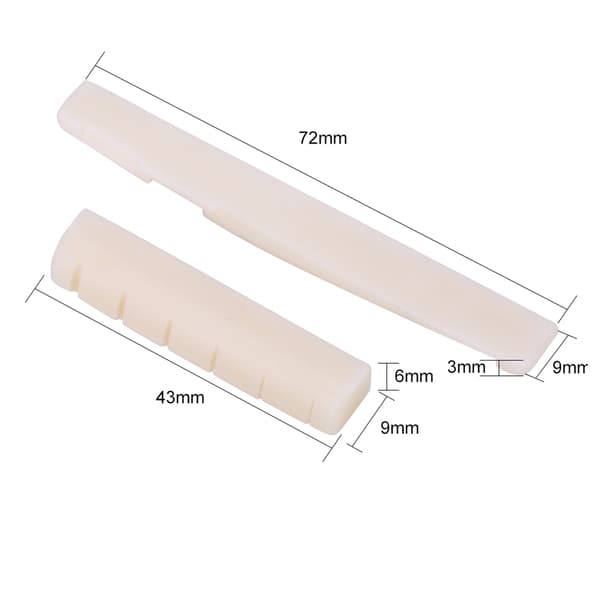 Guitar Bone Saddle Nut Sandpapir Fil Sæt DIY Luthier Vedligeholdelsesværktøjer