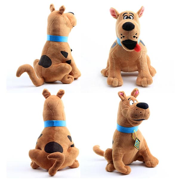 Scooby Doo Plyschleksak Mjuk PP Bomull Stoppad Hunddocka Julklapp för Barn Brun 18-36cm C