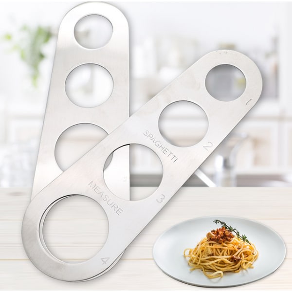 2-Pack rostfritt stål Spaghetti Mätmått